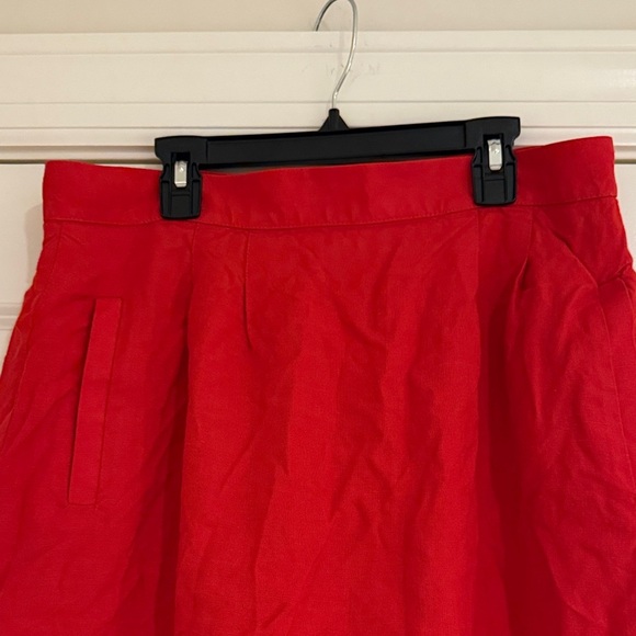 Talbots Vibrant Red Midi Skirt - Picture 2 of 8